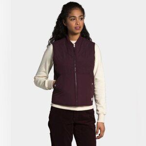 NWT THE NORTH FACE W Cuchillo Reversible Vest RTO‎ Root Brown Size XL